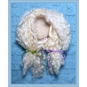 1/3 DollHearts BJD DollHeart Dollfie Dream Smart Doll Heart DD SD 8/9 Mohair Wig